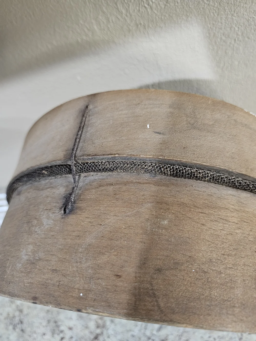 Vintage/Antique Wooden Flour Sieve with Metal Mesh